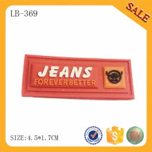 LB369 Custom soft rubber PVC bag tag fashion custom logo rubber tag for clothing